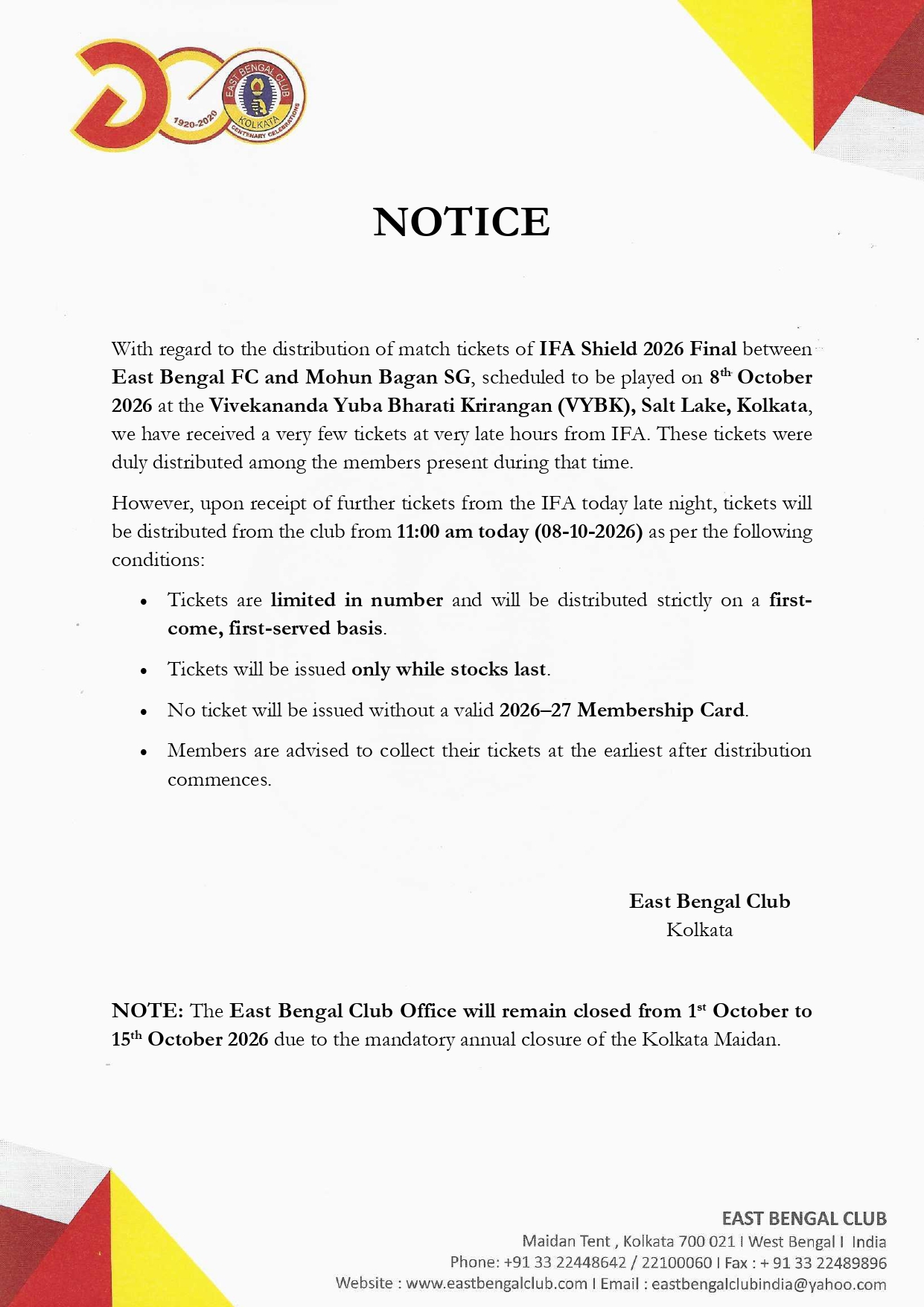 Notice 6406